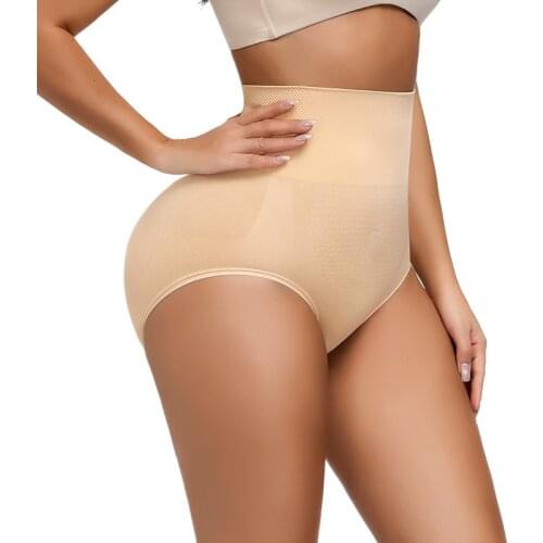 Shapers Women High Waist Body Shaper Slimming Butt Lifter Shapewear Solid Color Underwear Tummy Control Panties