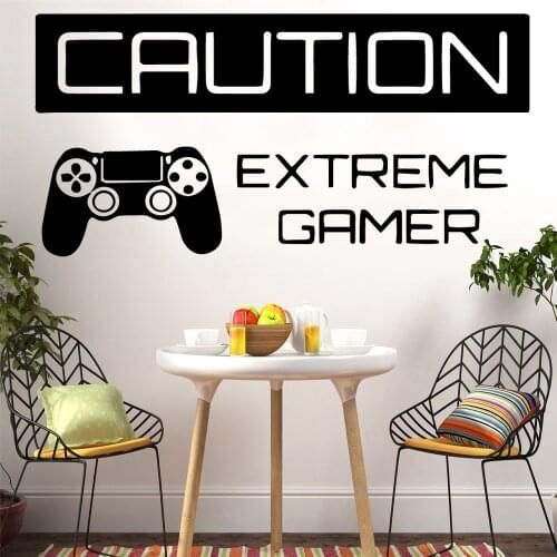 Colorful Gamer Waterproof Wall Stickers Wall Art Decor For Kids Rooms Decoration Wall Decoration Murals