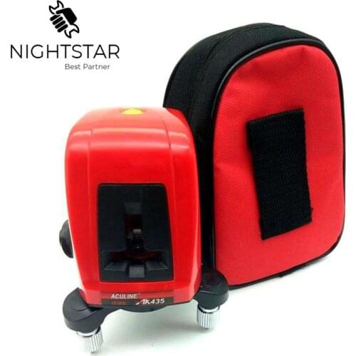 Laser Level 2 Red Cross Line 1 Point AK435 Horizonatal Vertival 360 Rotary Self- leveling Nivel Laser Diagnostic Tools AK435