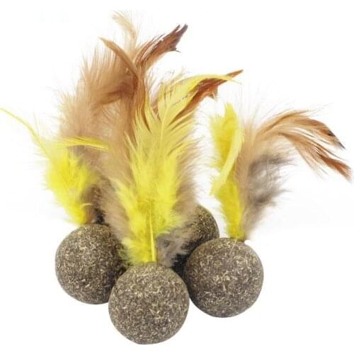 1pc interactive toy soft kitty badminton cat treat toy toy cat plush