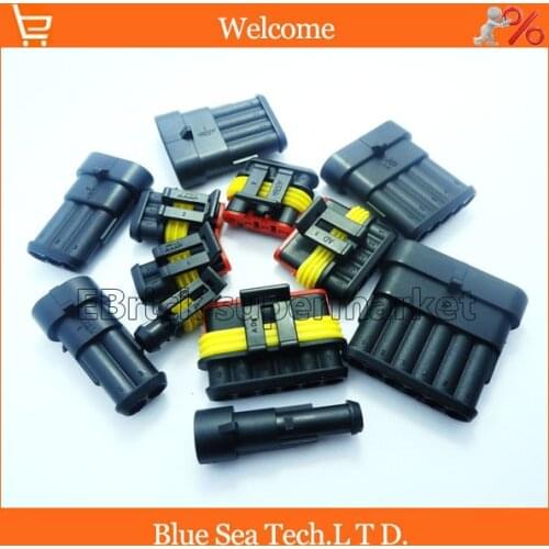 Sample,1 lot= 6 sets AMP Auto MS-HID Connectors sets for HEV/EV Start/Stop/Inverter Systems etc.each of (1/2/3/4/5/6 Pin)