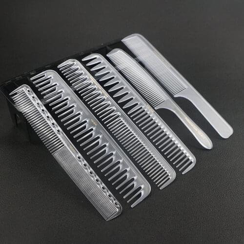 Professional Transparent Hairdressing Comb Barbershop Hair Care Styling Tools Hair Cutting Brush Comb Salon Antistatic Hair Comb