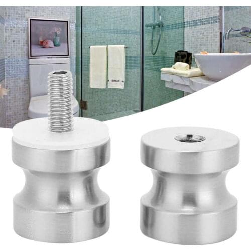 Glass Door Handles Aluminium Alloy Pull Knobs Replacement Shower Door Handle for Showcase Room Bathroom