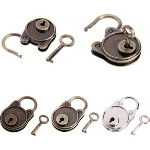 Vintage Bear Antique Style Mini Archaize Padlocks Key Lock With key For Handbag/Small Luggage/Tiny Craft Diary/Toy/Box