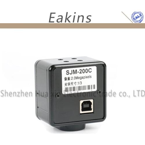 2.0MP 1/3" COMS Industrial USB Video Camera Electronic Digital Eyepiece Microscope Measurement Software For Win 10 7 8