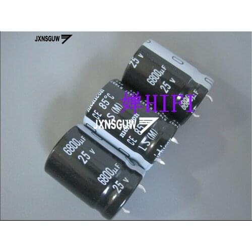 10PCS NICHICON LS 25V6800UF 22X30MM 6800UF 25V original Aluminum electrolytic capacitor 85 degrees 6800uF/25V