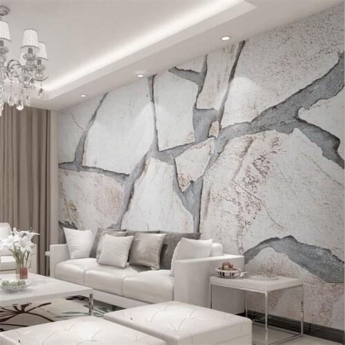 Beibehang 3D Wallpaper Modern Simple Cubic Marble Texture Map Background Wall Living Room Bedroom Mural wallpaper for walls 3 d
