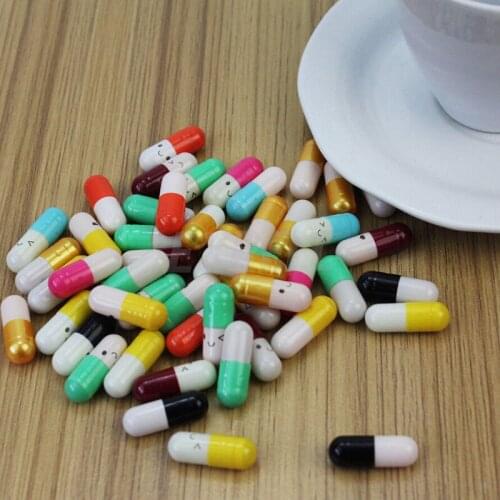 50pcs Creative Love Pills Gift Rolls Pills Lucky Wishing Bottle Capsule Love Letterhead Stationery Paper Envelopes Random Color