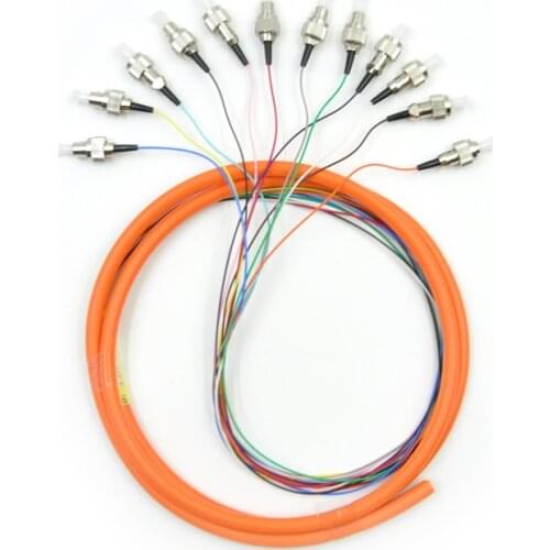 Free Shipping FC /UPC OM2 MM Multi Mode Optical Fiber Pigtail 0.9mm Simplex 50/125,1-3 Meters