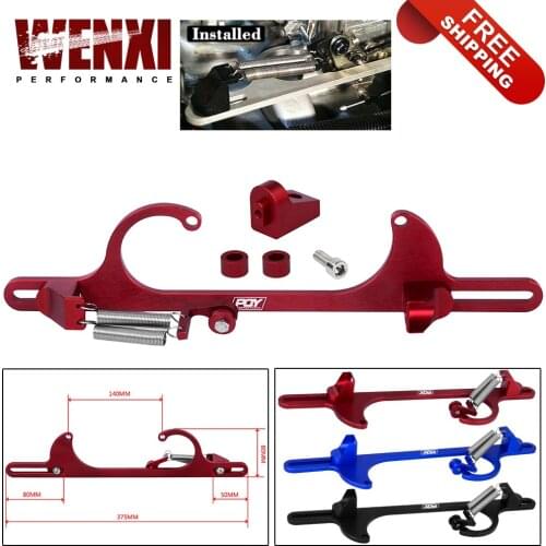 Free Shipping Billet Aluminum Throttle Cable Bracket For Ford cable Fit Quick Fuel 4150 and 4160 Carburetor 350 FF WX-TCB01