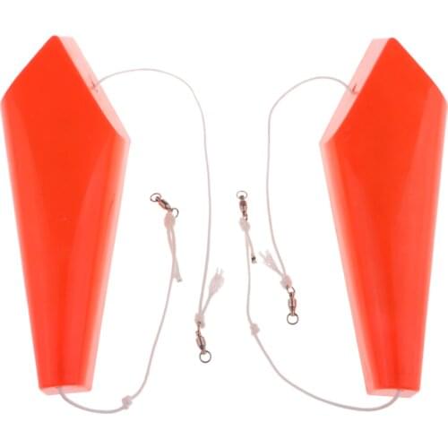 2pcs Trolling Board Splashing Float Side Planer Fishing Tools Dive Board for Boat Kayak Yacht Sea Fishing Artificial Bait