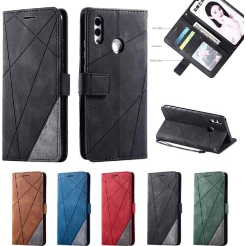 Leather Diamond Stitching Wallte Case For Huawei Honor 10 Lite 9S 9C 9A Mate 40 30 20 P40 P30 Pro P Smart 2021 2020 2019 Cover