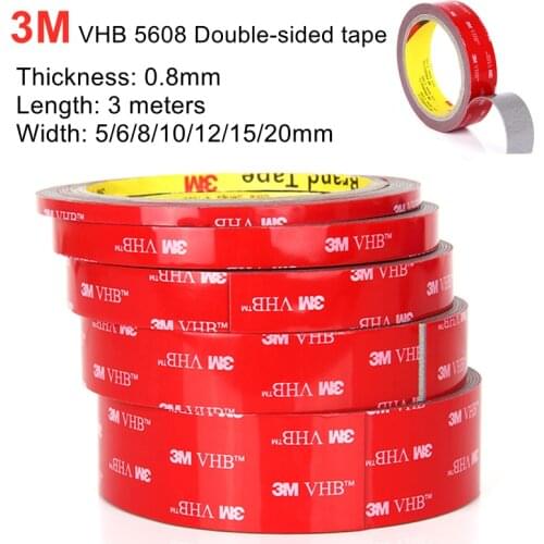 3M VHB 5608 Double Sided Acrylic Foam Adhesive Tape Waterproof Heavy Duty Mounting Tape Indoor Outdoor Use Free Shipping