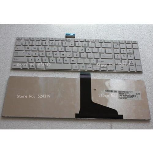 100% New Laptop Keyboard for Toshiba L850 L855 L870 US Layout White