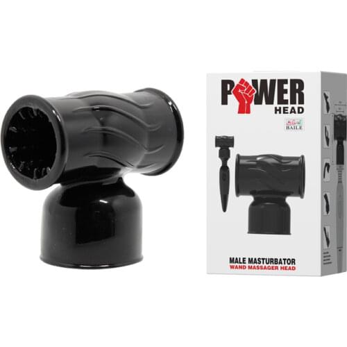 Baile Male Penis Masturbator AV Massager Vibrator Cap,Cock Masturbation Magic Wand Stick Head Attachment,Sex Toy Products