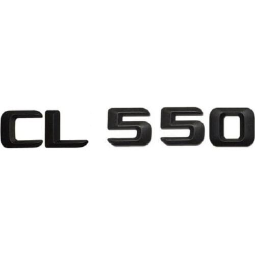 Matt Black " CL 550 " Car Trunk Rear Letters Words Number Badge Emblem Decal Sticker for Mercedes Benz CL Class CL550