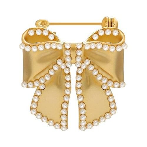 Cute Mini Brooch For Womens Gold Bowknot Flower Pin Jewelry Party Office Clothes Scarf Buckle Garment Accessories Brooches Gift