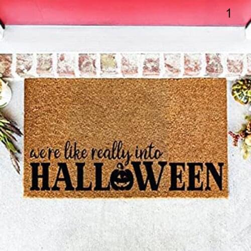 Creative Halloween Letter Doormat Multi-purpose Absorbent Pad Non-Slip Blanket for Kitchen Bedroom Bathroom JDH88