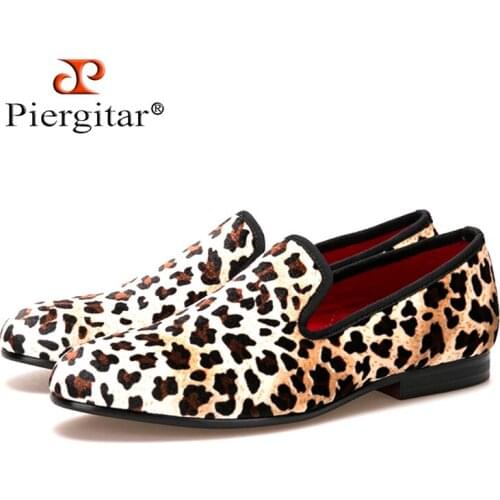 New Fashion Men Leopard cotton Fabric Shoes British Mens Flats Smoking Slippers Men Loafers Casual Shoes Big Size 4-14