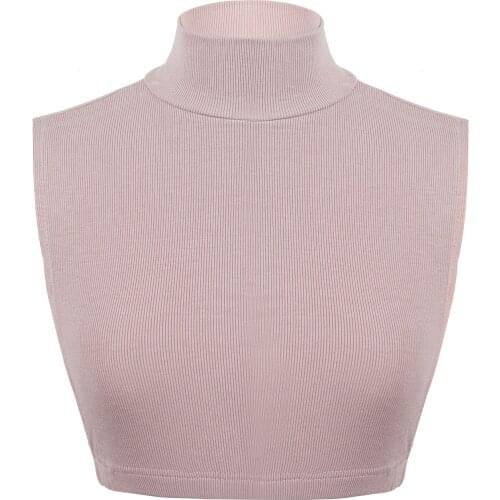 New Style Fall Winter Fake Collar Women Girls Shirt False Neck Cover Detachable Turtleneck Faux Collar DIY Costumes Neck Choker