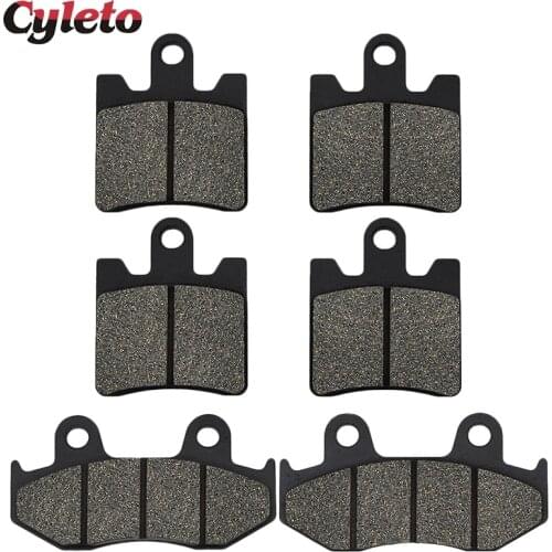 Cyleto Motorcycle Front and Rear Brake Pads for Suzuki AN250 AN 250 burgman skywave 250 1998-2006 AN400 AN 400 burgman 1999-2006