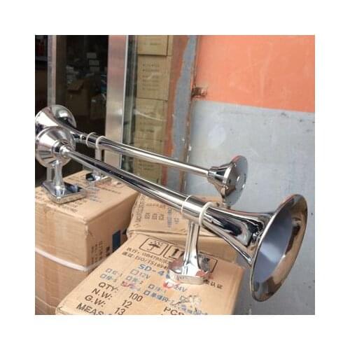 Dongfeng Tianlong Hercules overhead truck air pump single pipe super sounding whistle whistle 24V Electric control air horn