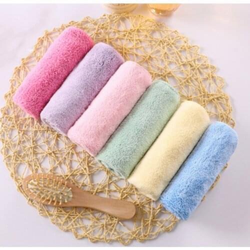 Hand Towel High Quality Soft Solid Towels Strongly Water Absorbent Child Boy Girl For Home 30x30cm 3pcs In Stock