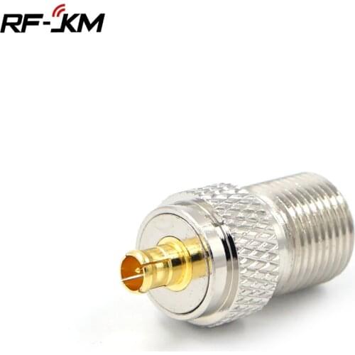1pcs RF Connector MCX Male to F Female RF Coaxial Adapter Connector 75ohm for TV