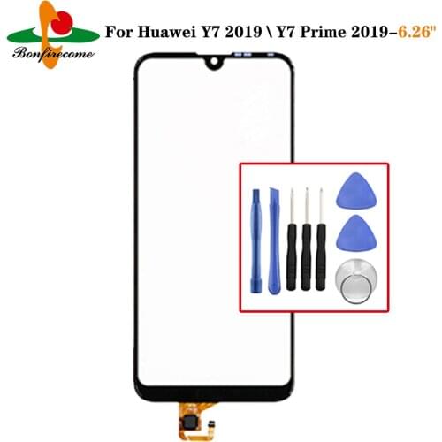 For Huawei Y7 2019 \Y7 Prime 2019 DUB-LX1 DUB-LX3 Touch Screen Touch Panel Sensor Digitizer Front Glass Touchscreen NO LCD