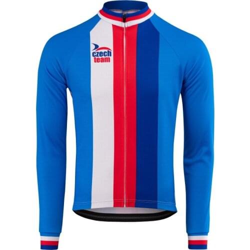 SPRING SUMMER 2020 CZECH TEAM ONLY LONG SLEEVE CYCLING JERSEY CYCLING WEAR ROPA CICLISMO SIZE XS-4XL