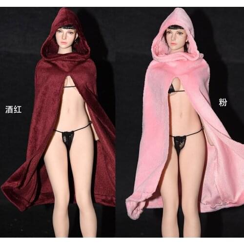 1/6 Velvet cloak Witch cloak Female Doll Woman Clothing Accessories for 12" Action Figure Body