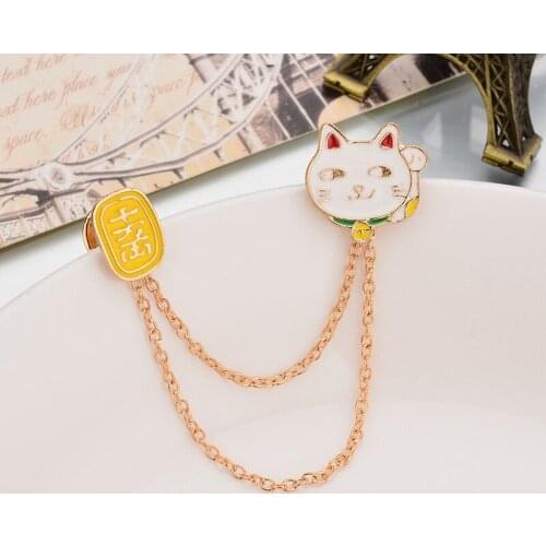 YADA 2020 Good Lucky Cat Cute Metal Enamel Pins and Brooches for Lapel Pin Fuji Mountain Star Omelette jewelry Brooches BH200001