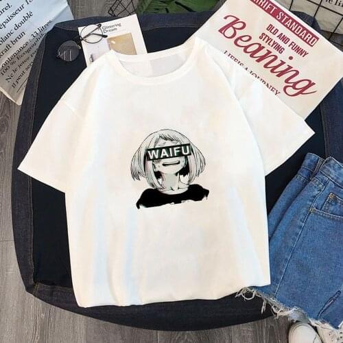 My Hero Academia T Shirt Women Kawaii Cartoon Himiko Toga Waifu Graphic Tees Anime Boku No Hero Academia T-shirt Unisex Female