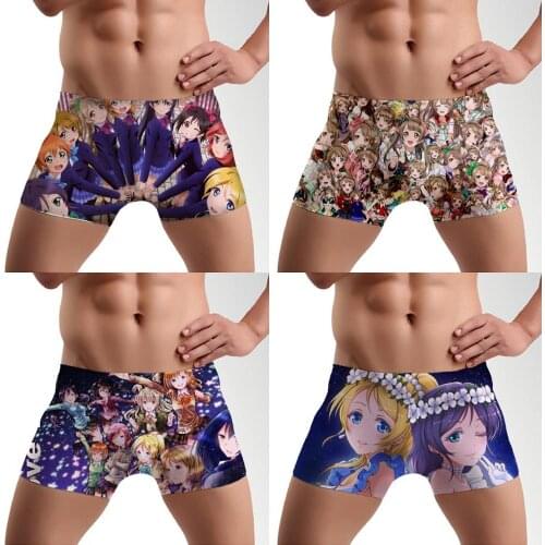 1pcs Anime lovelive Kotori Minami Printed Mens Underwear Brief Short Underpants Cosplay Costume Prop for Men Boy Gift