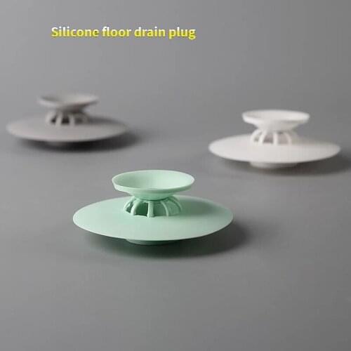 1PCS Sink Press Bounce Closed Silicone Floor Drain Bathroom Deodorant and Anti-clogging Plastic Sink Filter Floor Drain Core