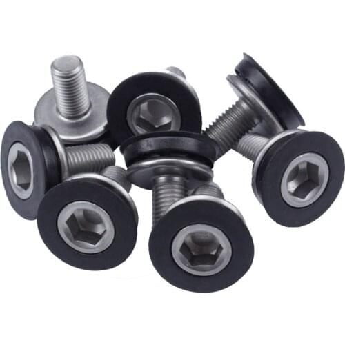 5pcs/lot MTB Mountain Bike Road bicycle BMX Hexagon Bottom Bracket Nuts Square Hole Shaft Waterproof Screw Dust Crank Crankset