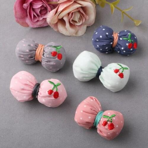 Pet Cats Grooming Accessories Ball Cherry Pet Hair Clip Dog Teddy Yorkshire Maltese Clip Head Flower Headgear 30pcs/lot