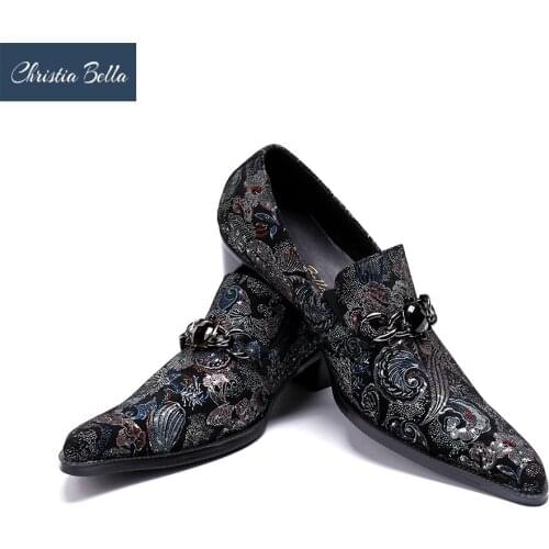 Christia Bella Mens Dress Shoes High Heels Wedding Shoes for Men Casual Nightclub Party Oxfords Fashion Stage Wear Outfit Shoes