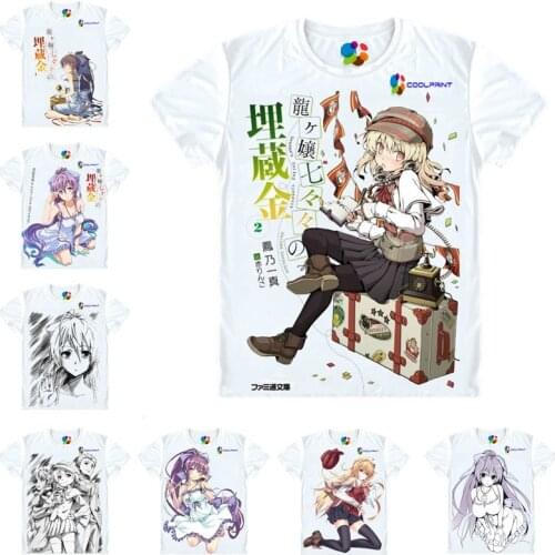 Coolprint Anime Shirt Nananas Buried Treasure T-Shirts Multi-style Short Sleeve Nanana Ryugajo Cosplay Motivs Hentai Shirts