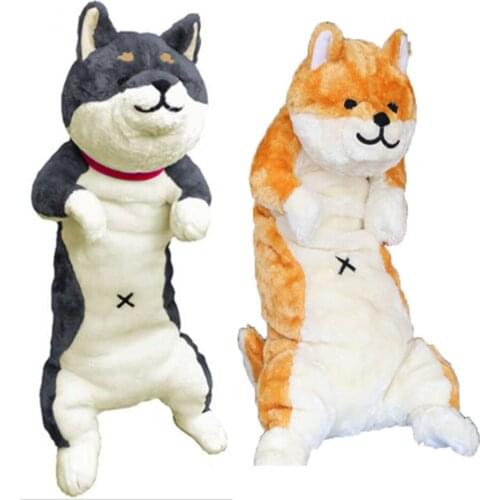 Fancytrader 31'' Cute Big Plush Stuffed Shiba Inu Toys Big Soft Animal Dog Hugging Pillow Doll for Kids Gift 78cm 2 Colors
