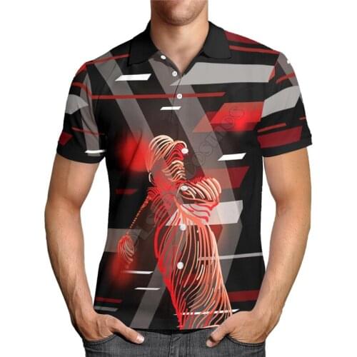 Fashion Hawaii Polo Shirts Golf Camouflage 3D All Over Printed Men for Women Summer Short Sleeve T-shirts Style-10