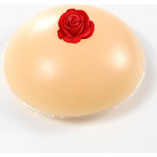 1PCS Rose Artificial Silicone Breast Forms Fake Breasts For Crossdresser Postoperative Drag Queen Transvestite Mastectomy