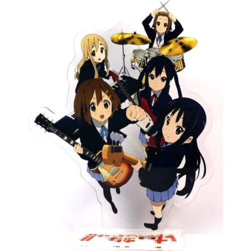 K-ON KON group Yui Mio Ritsu Tsumugi group acrylic standee figurines desk decoration cake topper anime