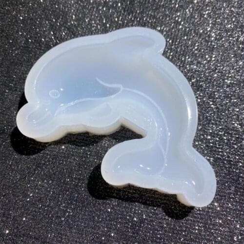 Crystal Epoxy Resin Mold Dolphin Pendant Casting Silicone Mould DIY Crafts Jewellry Making Tools