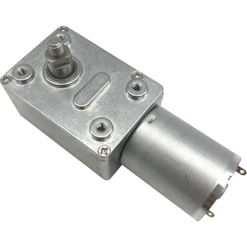 Micro 6V 12V 24V DC Worm Geared Motor 8MM M5 Shaft Low RPM 6 To 150RPM 12V DC High Torque Motors Self Locking Adjustable Speed