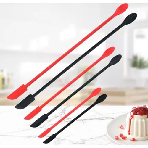 Mini Silicone Small Tip Jam Spatula Cream Spoon Mixing Butter Stick Kitchen Pastry Cake Decoration Tools Baking Accessories
