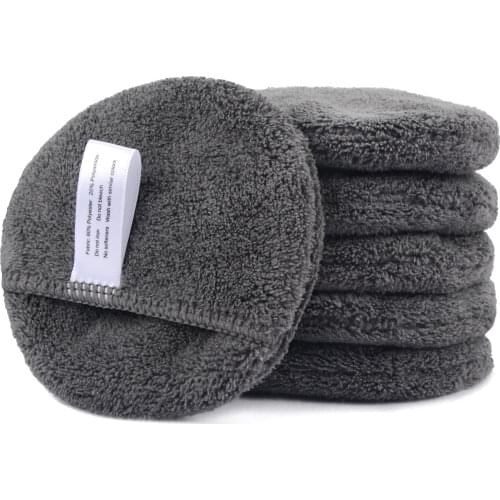 Home Reusable Makeup Remover Pads Microfiber Face Cleansing Gloves Washable Makeup Removal Cloth Rounds With Laundry Bag 6 Pack