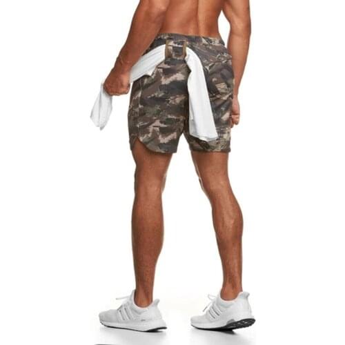 Camouflage Shorts Man Summer Men Fitness Bodybuilding Gyms Workout Male Breathable Mesh Quick Dry Sportswear Jogger Beach Shorts