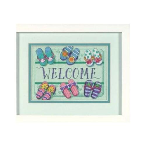 DIM06978Home Fun Cross Stitch Kit Package Greeting Needlework Counted Kits New Style Joy Sunday Kits Embroidery