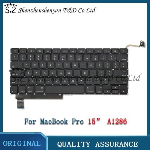 Orginal New For Macbook Pro 15 "A1286 replacement keyboard US UK Russian French Spain Sweden Denmark version 2009-2012 years